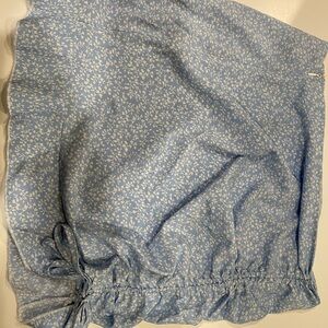 SHEIN Light Blue Floral Skirt